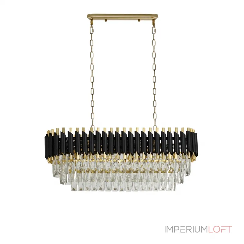 Подвесная люстра Lumina Deco Funneli LDP 6003-800-PR BK+F.GD