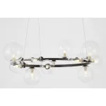 Подвесной светильник Lumina Deco LDP 7033-15 BK+CL