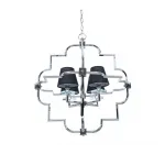 Подвесная люстра Lumina Deco Baltimore LDP 8020-4 CHR+BK