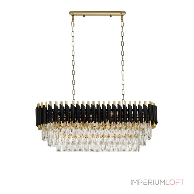 Подвесная люстра Lumina Deco Funneli LDP 6003-800-PR BK+F.GD