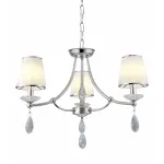 Хрустальная подвесная люстра Lumina Deco Dominni LDP 9268-3 CHR от ImperiumLoft