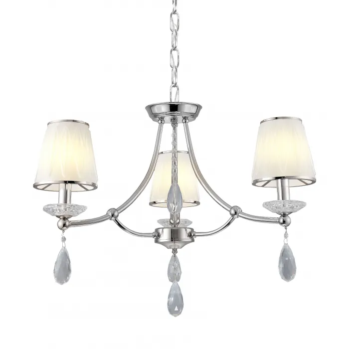 Хрустальная подвесная люстра Lumina Deco Dominni LDP 9268-3 CHR от ImperiumLoft