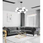 Подвесная люстра Lumina Deco Marsiada LDP 6033-15 BK+GD