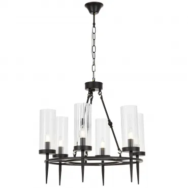 Подвесной светильник Lumina Deco Moratti LDP 8022-6 BK+PR от ImperiumLoft