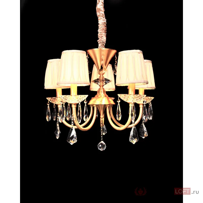 Хрустальная подвесная люстра Lumina Deco VALLERY LDP 66218-5 от ImperiumLoft