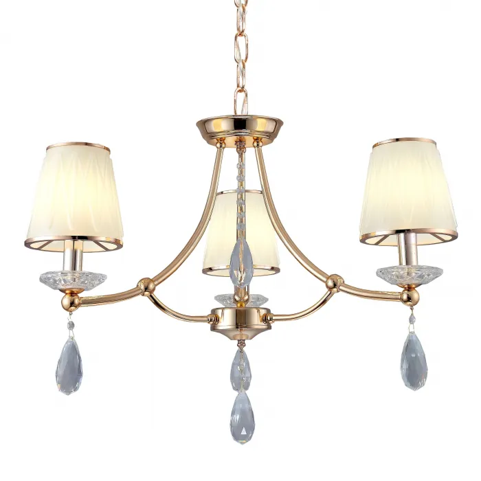 Хрустальная подвесная люстра Lumina Deco Dominni LDP 9268-3 GD от ImperiumLoft
