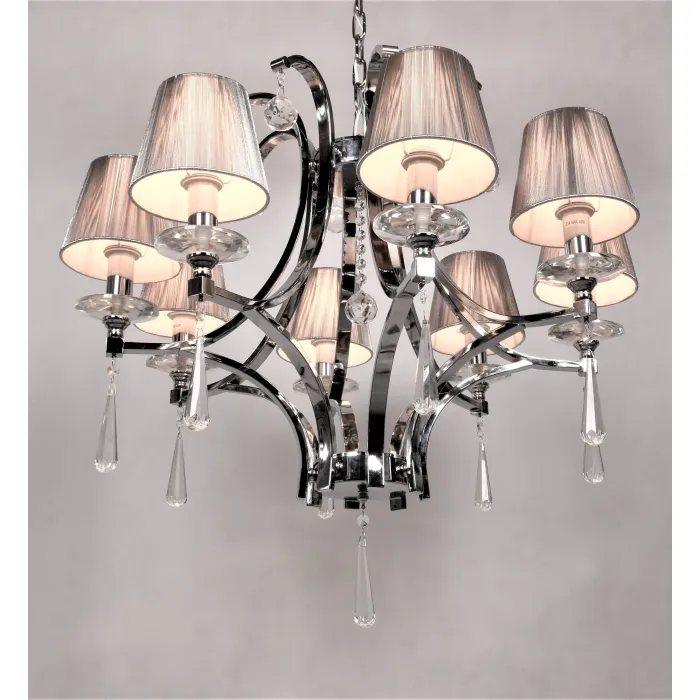 Хрустальная подвесная люстра Lumina Deco Venisia LDP 8810-8 SL от ImperiumLoft