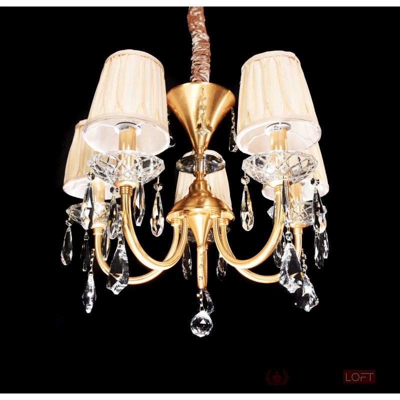 Хрустальная подвесная люстра Lumina Deco VALLERY LDP 66218-5 от ImperiumLoft