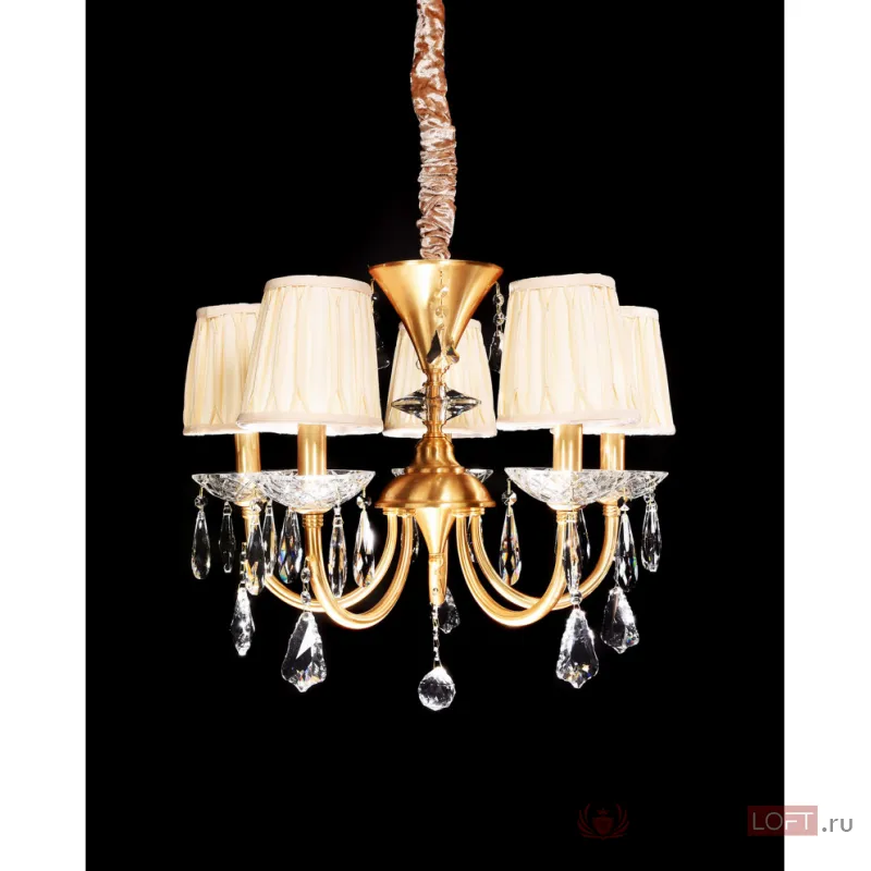 Хрустальная подвесная люстра Lumina Deco VALLERY LDP 66218-5 от ImperiumLoft