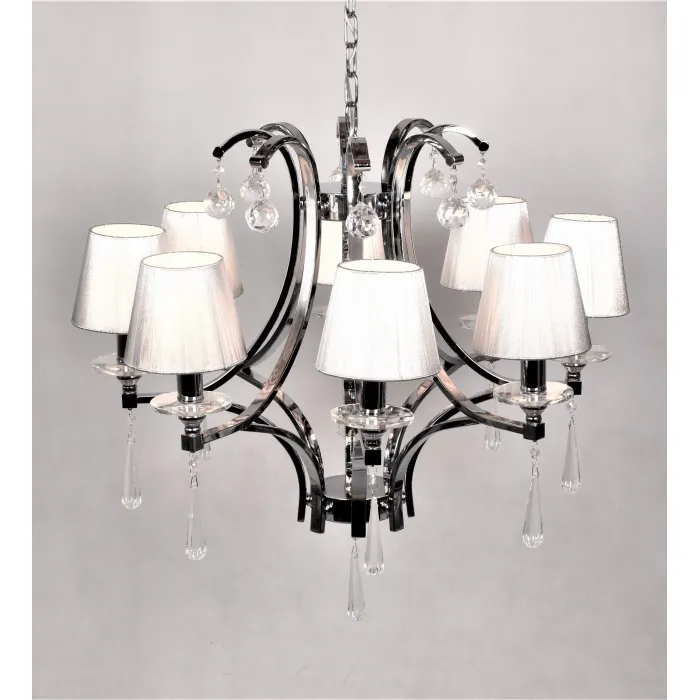Хрустальная подвесная люстра Lumina Deco Venisia LDP 8810-8 SL от ImperiumLoft