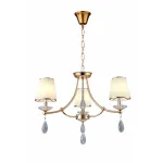 Хрустальная подвесная люстра Lumina Deco Dominni LDP 9268-3 GD от ImperiumLoft