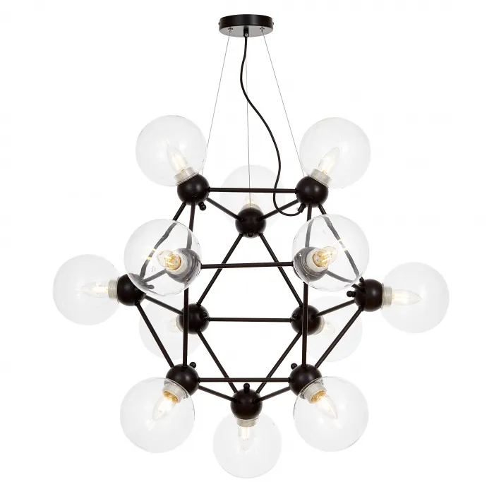 Подвесной светильник Lumina Deco Zodiak LDP 160N-12 BK+PR от ImperiumLoft