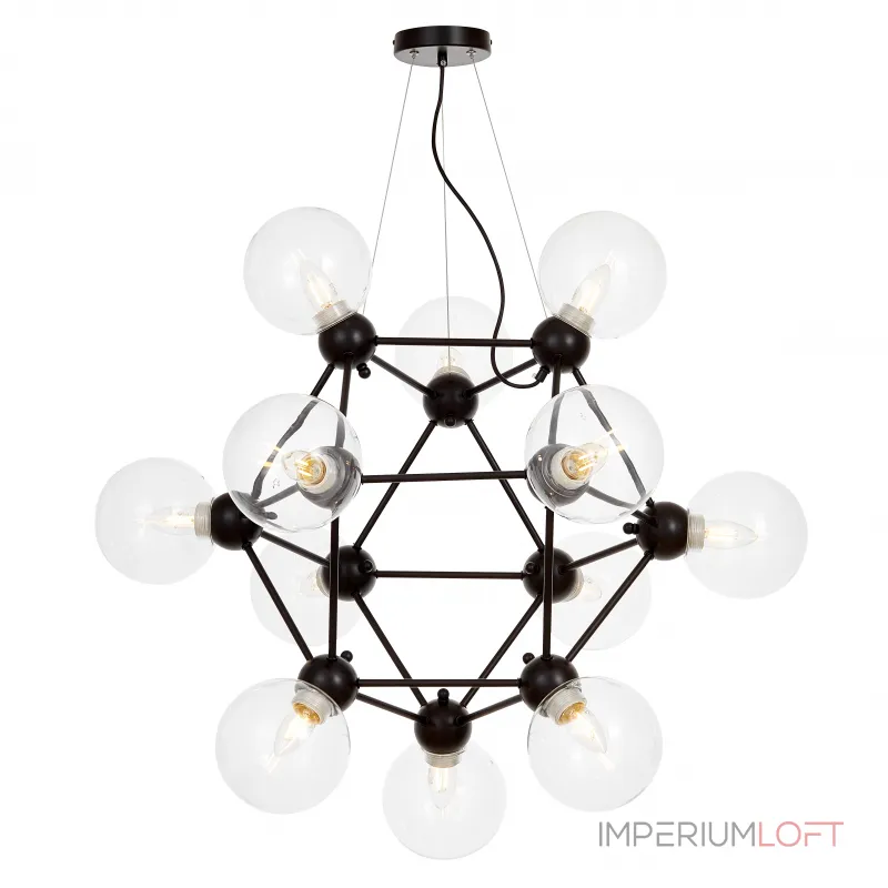 Подвесная люстра Lumina Deco Zodiak LDP 160N-12 BK+PR Подвесная люстра Lumina Deco Zodiak LDP 160N-12 BK+PR