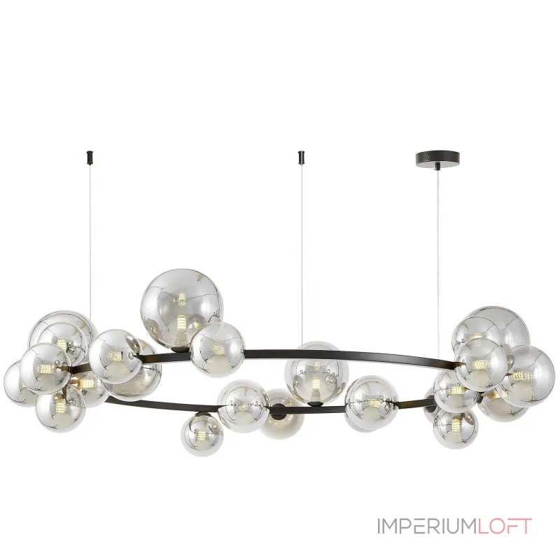 Подвесной светильник Lumina Deco LDP 7033-24 BK+GY Подвесной светильник Lumina Deco LDP 7033-24 BK+GY