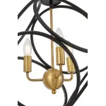 Подвесной светильник Lumina Deco Casai LDP 1243-3 BK+MD