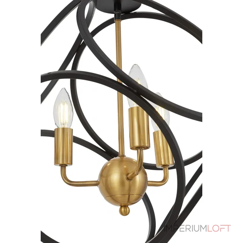 Подвесной светильник Lumina Deco Casai LDP 1243-3 BK+MD