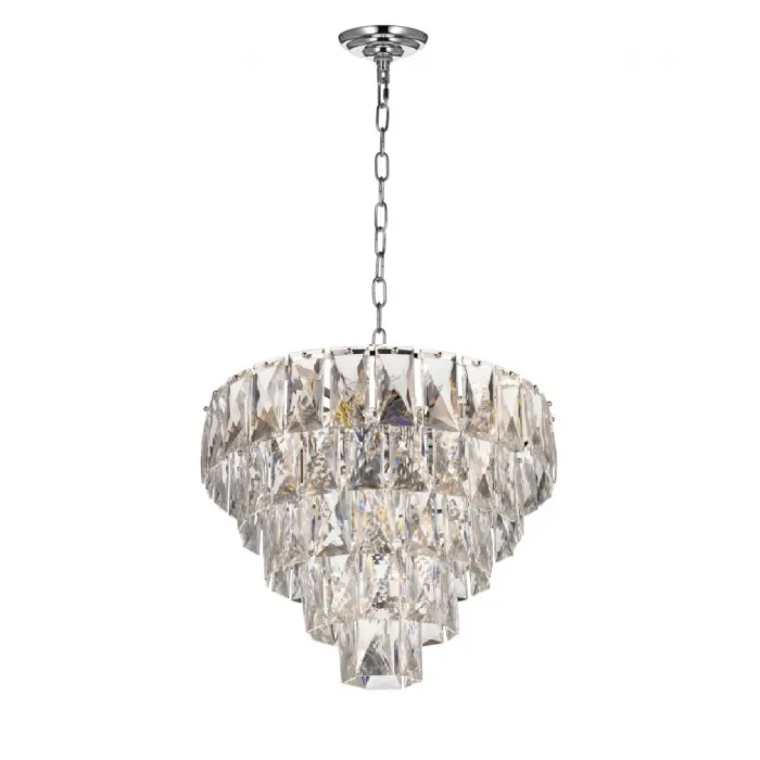 Хрустальная подвесная люстра Lumina Deco Reeli LDP 6004-400 CHR от ImperiumLoft