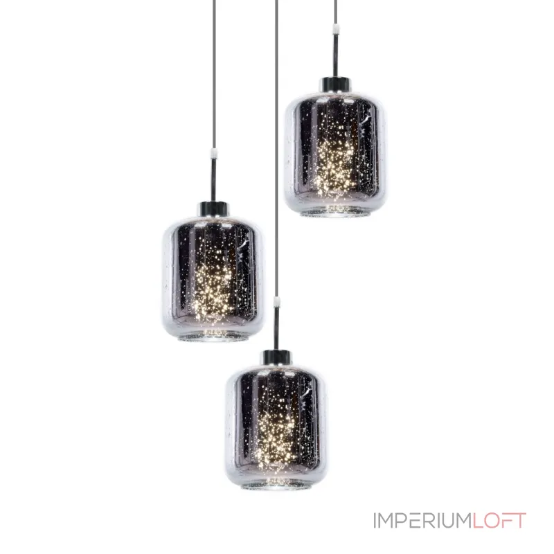 Подвесной светильник Lumina Deco Alacosmo LDP 6811-3 RD CHR Подвесной светильник Lumina Deco Alacosmo LDP 6811-3 RD CHR