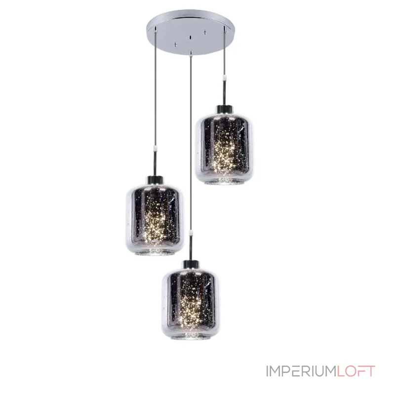 Подвесной светильник Lumina Deco Alacosmo LDP 6811-3 RD CHR Подвесной светильник Lumina Deco Alacosmo LDP 6811-3 RD CHR