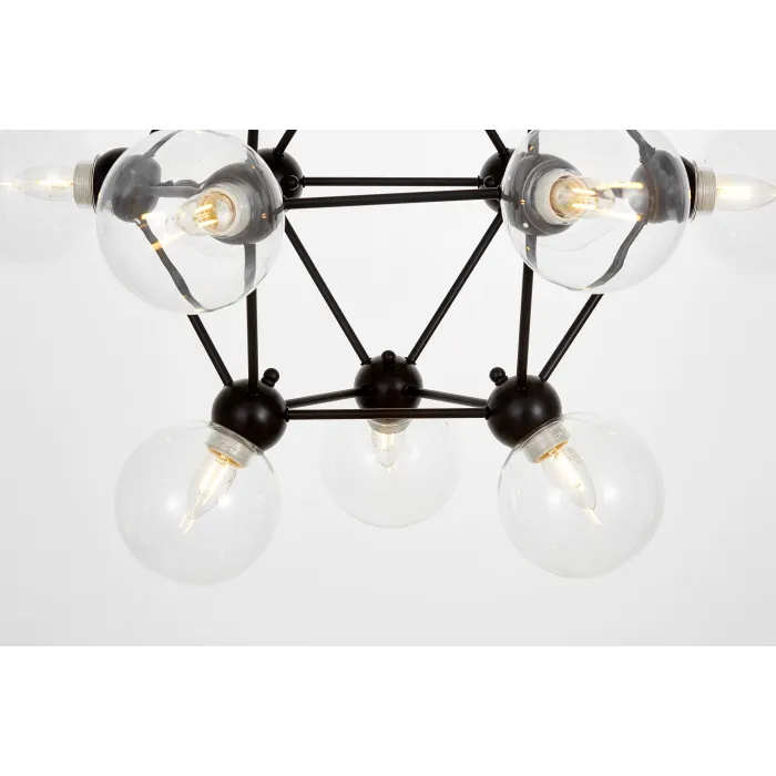 Подвесной светильник Lumina Deco Zodiak LDP 160N-12 BK+PR от ImperiumLoft