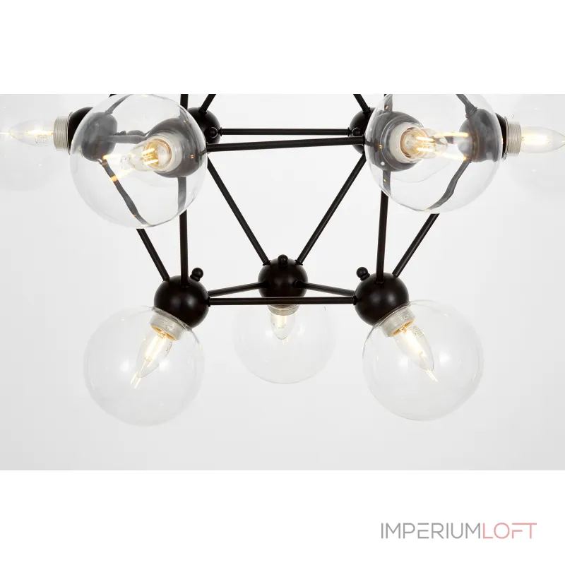 Подвесная люстра Lumina Deco Zodiak LDP 160N-12 BK+PR Подвесная люстра Lumina Deco Zodiak LDP 160N-12 BK+PR