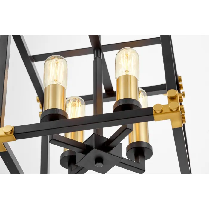 Подвесной светильник Lumina Deco Waldorf LDP 1140-4 BK+MD от ImperiumLoft