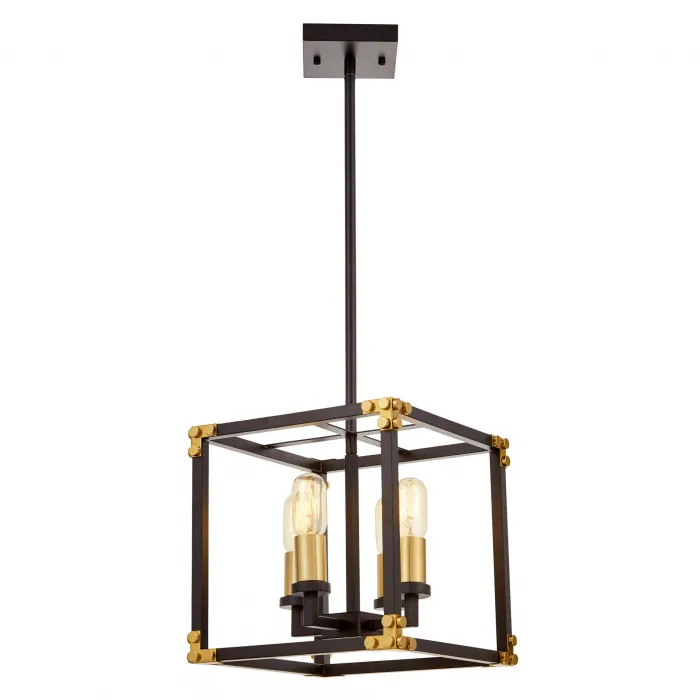 Подвесной светильник Lumina Deco Waldorf LDP 1140-4 BK+MD от ImperiumLoft