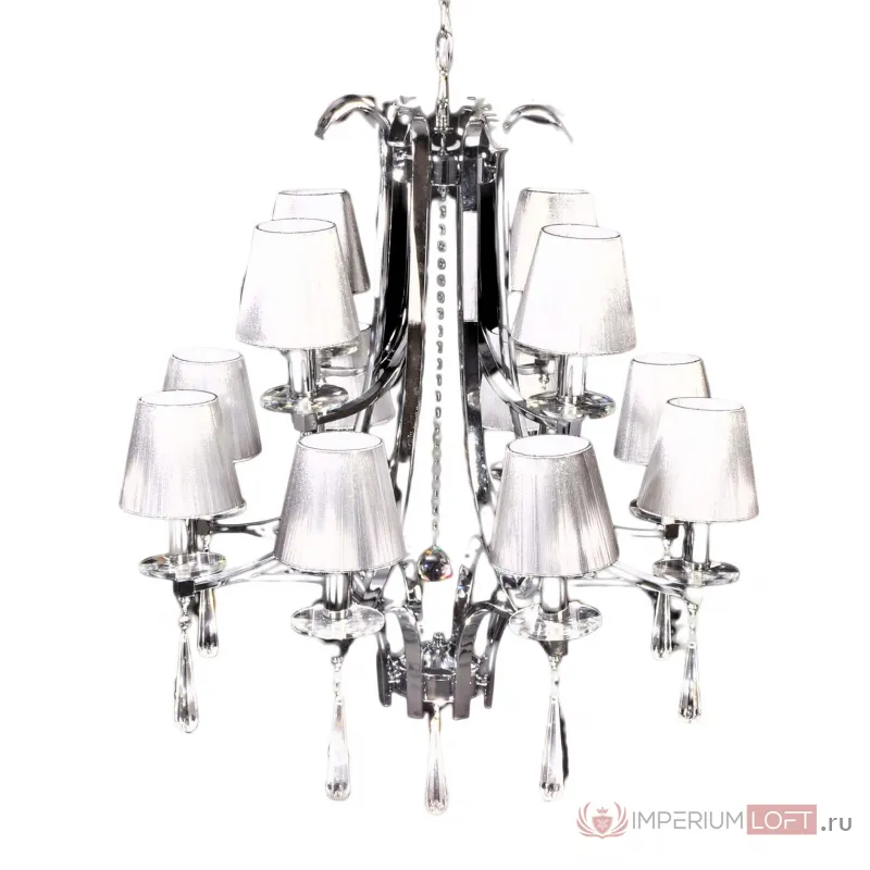 Хрустальная подвесная люстра Lumina Deco Venisia LDP 8810-12 SL от ImperiumLoft