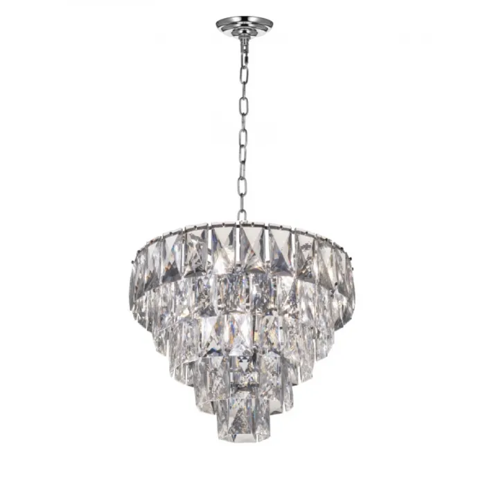 Хрустальная подвесная люстра Lumina Deco Reeli LDP 6004-400 CHR от ImperiumLoft