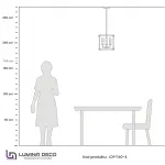 Подвесной светильник Lumina Deco Waldorf LDP 1140-4 BK+MD от ImperiumLoft