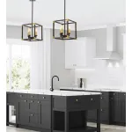 Подвесной светильник Lumina Deco Waldorf LDP 1140-4 BK+MD от ImperiumLoft