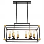 Подвесной светильник Lumina Deco Waldorf LDP 1140-8 BK+MD от ImperiumLoft