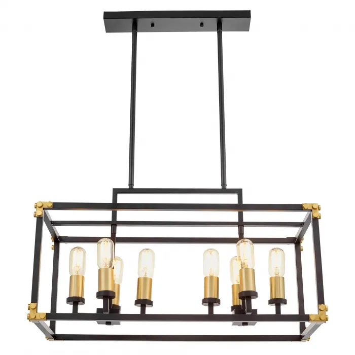 Подвесной светильник Lumina Deco Waldorf LDP 1140-8 BK+MD от ImperiumLoft