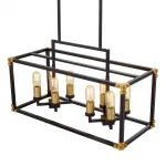 Подвесной светильник Lumina Deco Waldorf LDP 1140-8 BK+MD от ImperiumLoft