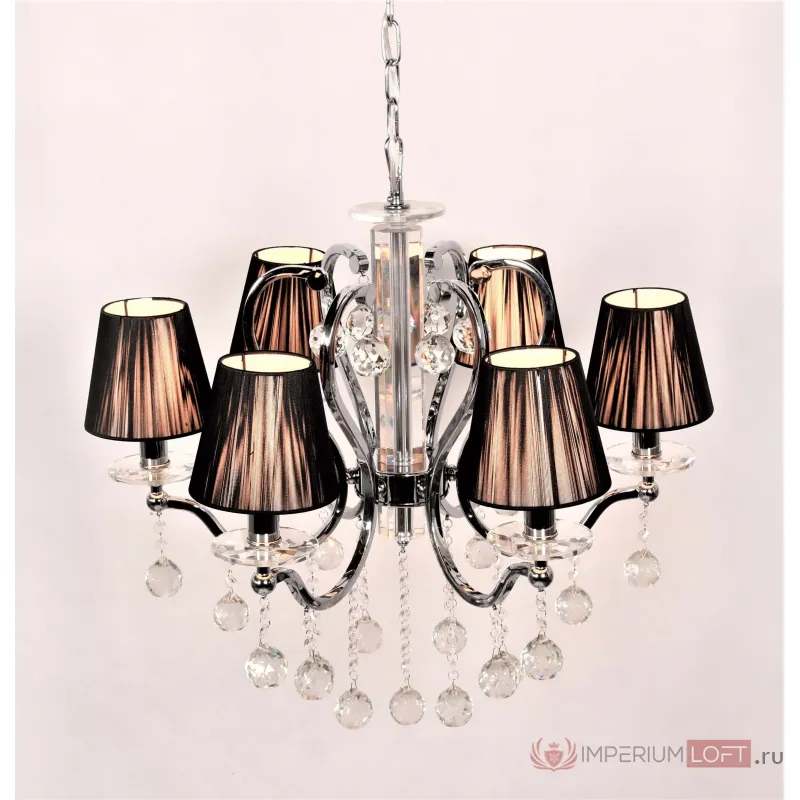 Хрустальная подвесная люстра Lumina Deco Bellisica LDP 8033-6 BK от ImperiumLoft