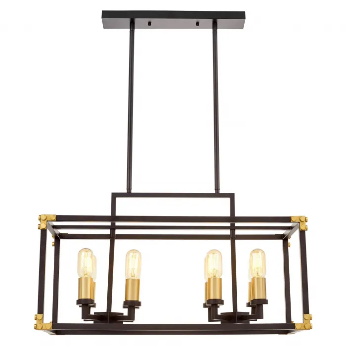 Подвесной светильник Lumina Deco Waldorf LDP 1140-8 BK+MD от ImperiumLoft