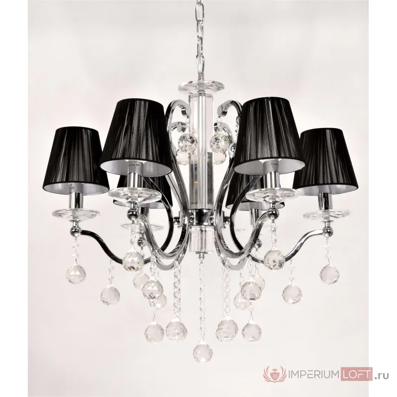 Хрустальная подвесная люстра Lumina Deco Bellisica LDP 8033-6 BK от ImperiumLoft