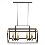 Подвесной светильник Lumina Deco Waldorf LDP 1140-8 BK+MD от ImperiumLoft
