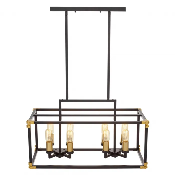 Подвесной светильник Lumina Deco Waldorf LDP 1140-8 BK+MD от ImperiumLoft