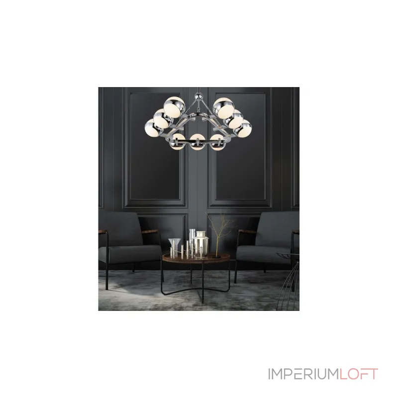 Люстра на штанге Lumina Deco Optimus LDP 6038-9 CHR Люстра на штанге Lumina Deco Optimus LDP 6038-9 CHR