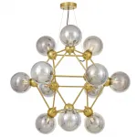 Подвесная люстра Lumina Deco Zodiak LDP 160N-12 MD+GY