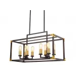 Подвесной светильник Lumina Deco Waldorf LDP 1140-8 BK+MD от ImperiumLoft
