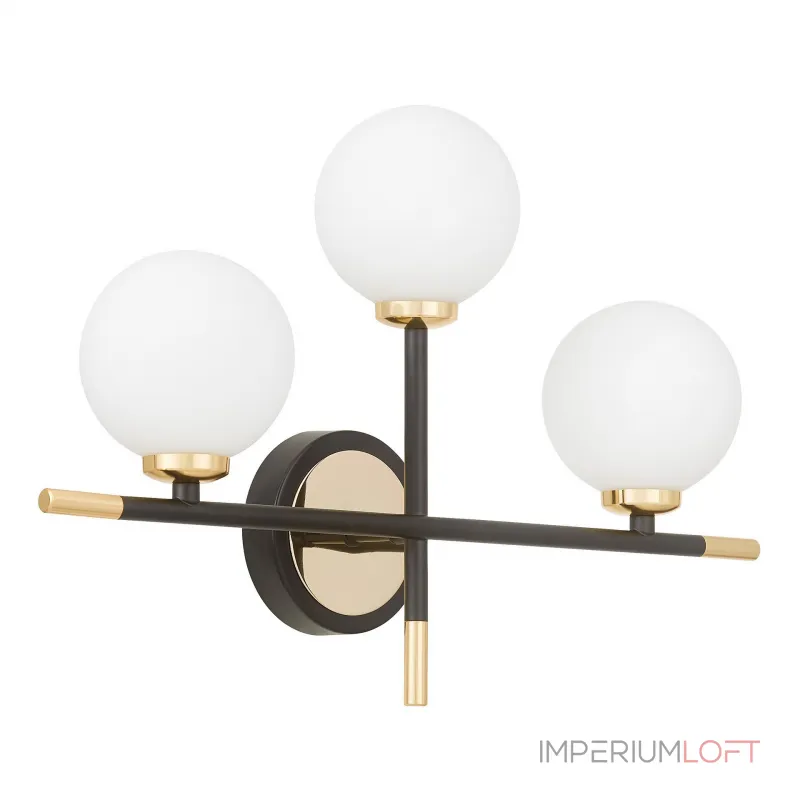 Бра Lumina Deco Marsiada LDW 6033N-3 BK+F.GD