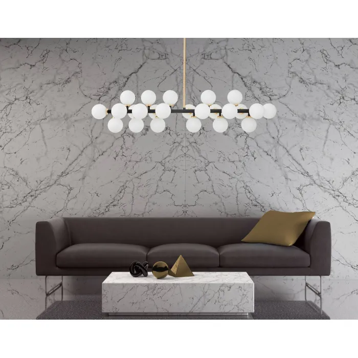 Подвесной светильник Lumina Deco Marsiada LDP 6033-24 BK+GD от ImperiumLoft