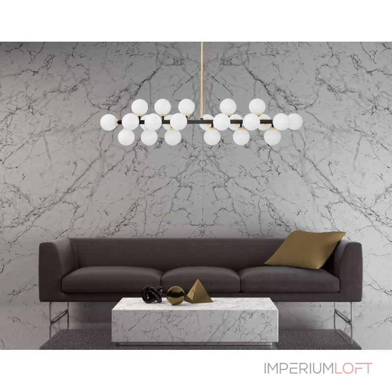 Люстра на штанге Lumina Deco Marsiada LDP 6033-24 BK+GD Люстра на штанге Lumina Deco Marsiada LDP 6033-24 BK+GD
