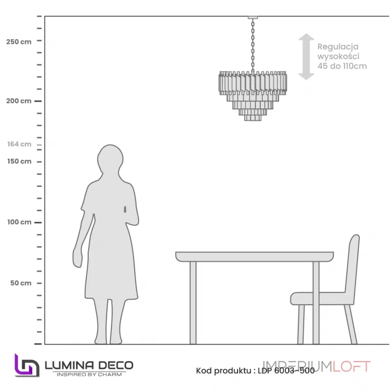Подвесная люстра Lumina Deco Funneli LDP 6003-500 WT+F.GD Подвесная люстра Lumina Deco Funneli LDP 6003-500 WT+F.GD