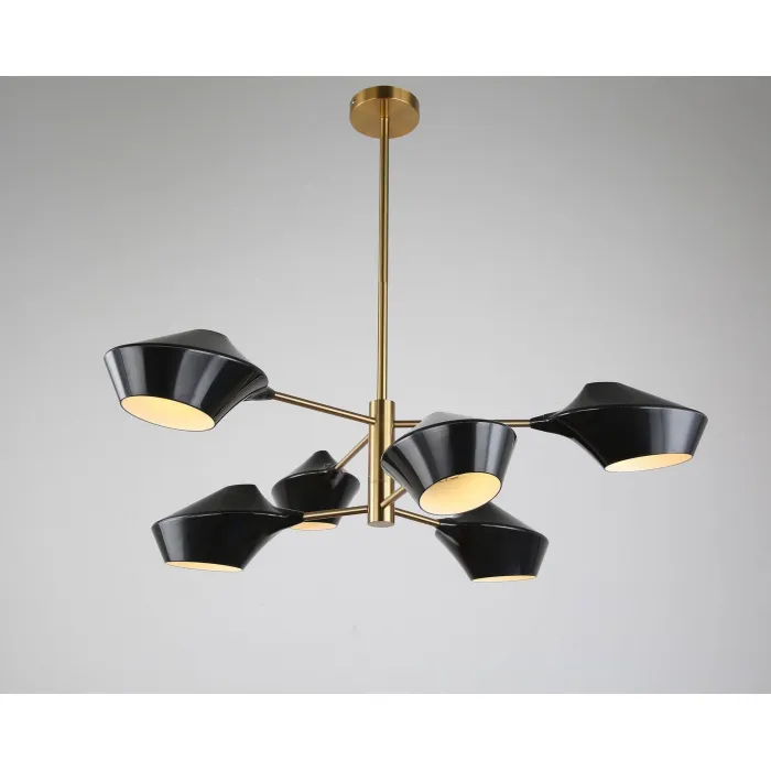 Подвесной светильник Lumina Deco Romina LDP 6037-6 BK+GD от ImperiumLoft
