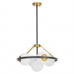 Подвесной светильник Lumina Deco Donzano LDP 8034-5 BK+WT