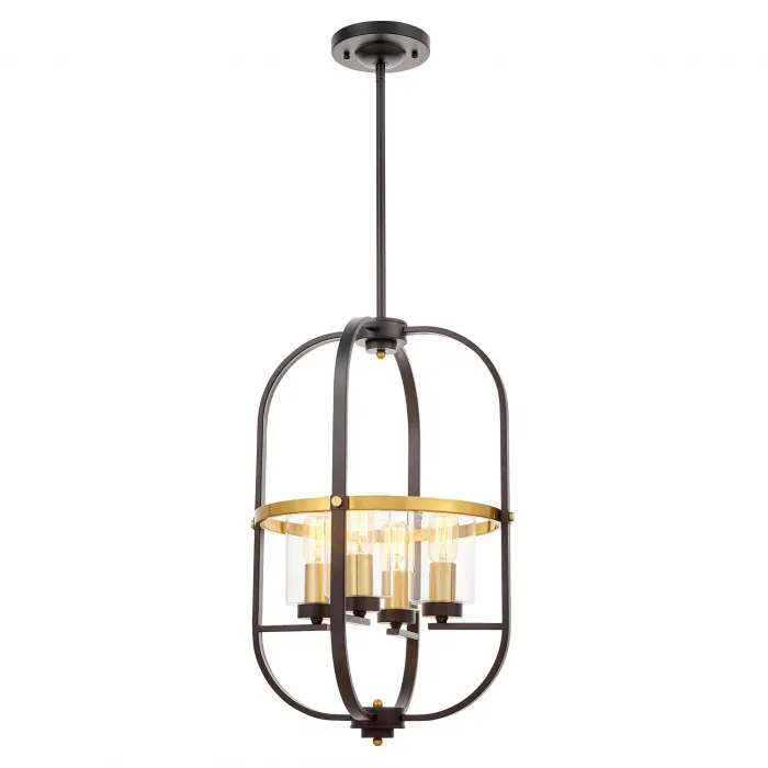 Подвесной светильник Lumina Deco Monterey LDP 1141-4 BK+MD от ImperiumLoft