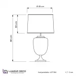 Настольная лампа Lumina Deco Olimpia LDT 304 F.GD+WT